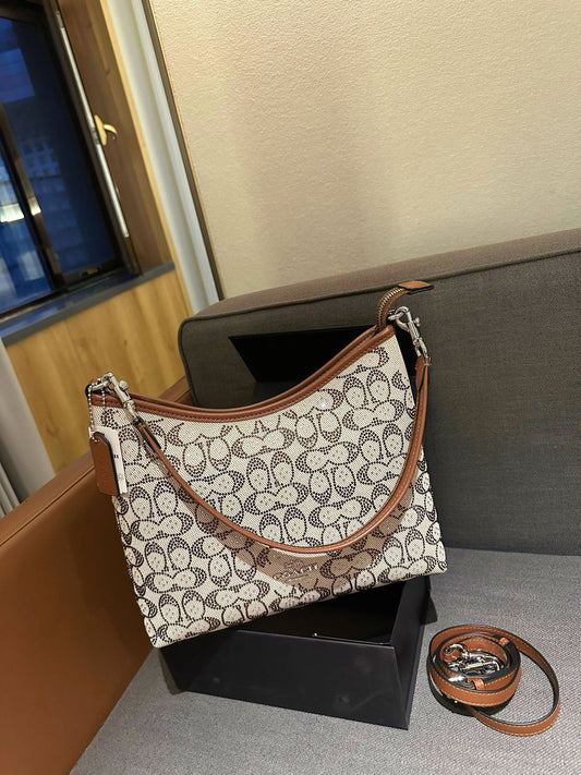 Cuero | Signature Rhinestone Shoulder Bag - White Multi