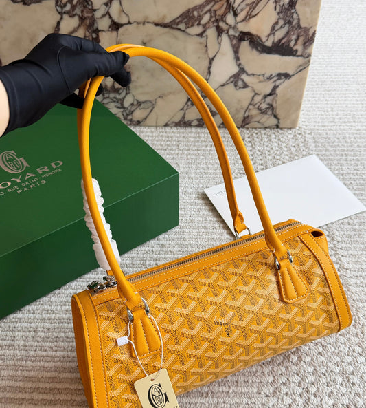 Cuero | Monogram Barrel Top Handle Bag