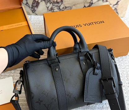 Cuero | Black Monogram Duffle Bag