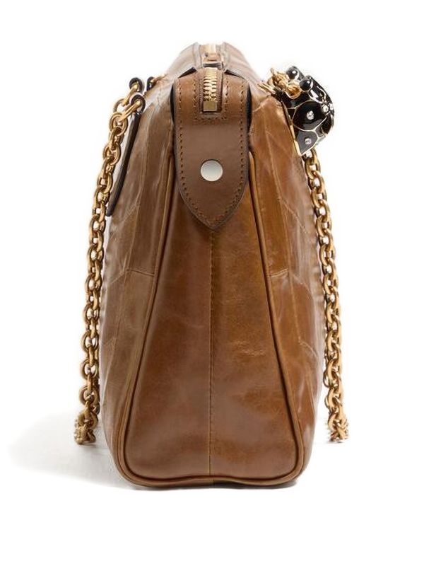 Cuero | Garavani 'Panthia' chevron-print shoulder bag
