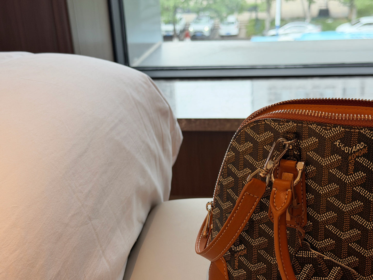 Cuero | Monogram Dome Top Handle Bag