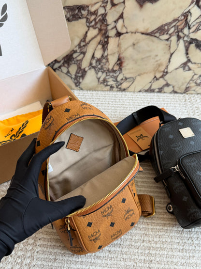 Cuero | Mini Sling Bag Cognac Monogram