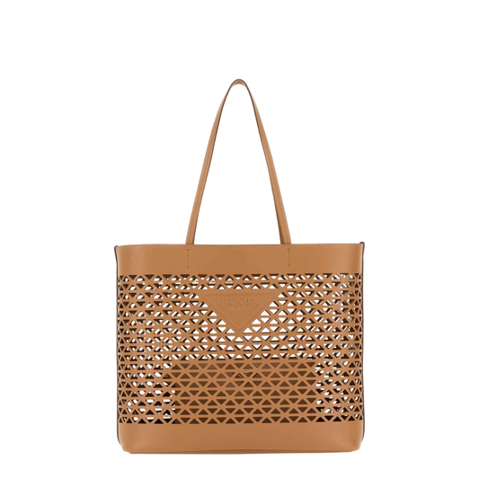 Cuero | Sand Leather Shopping Bag