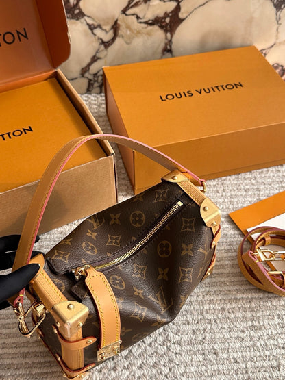 Cuero | Monogram Trunk Shoulder Bag
