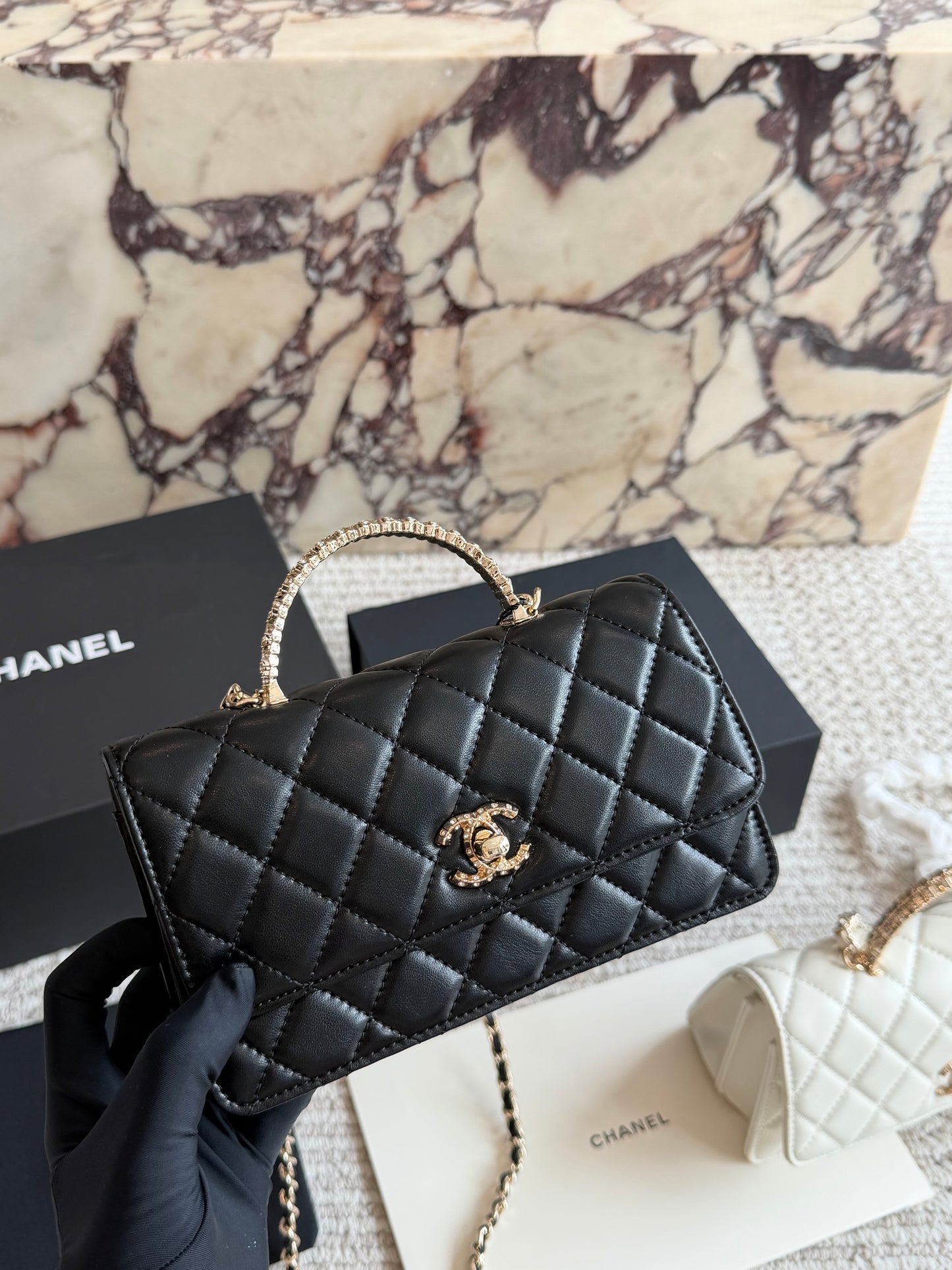 Cuero | Quilted Top Handle Flap Bag