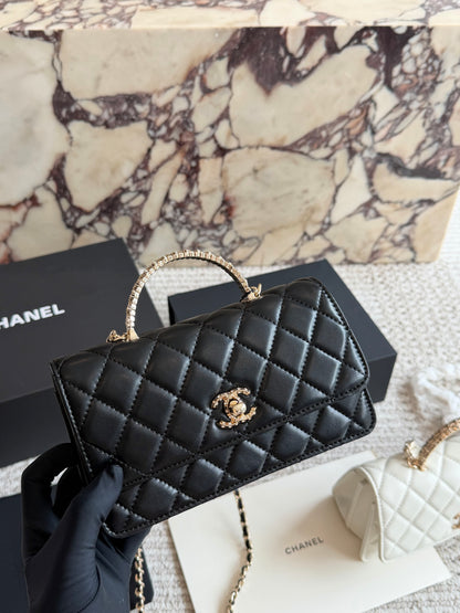 Cuero | Quilted Top Handle Flap Bag