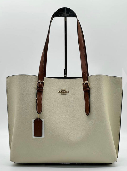 Cuero | MOLLIE TOTE LARGE - OFFWHITE