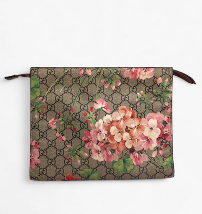 Cuero | GG BLOOMS FLORAL CLUTCH