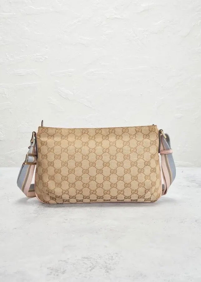 Cuero | GG Canvas Web crossbody bag