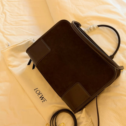 Cuero | Signature Frame Tote - Mocha Suede