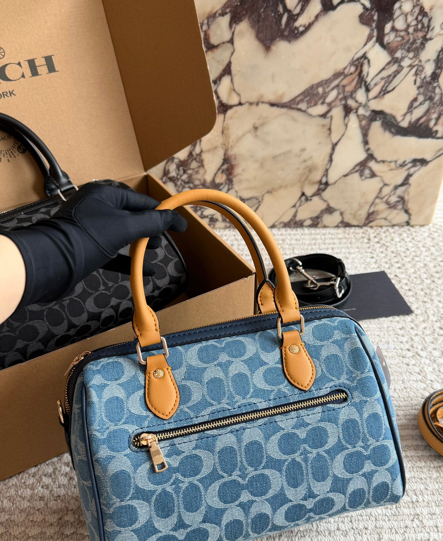 Cuero | Monogram Satchel Bag
