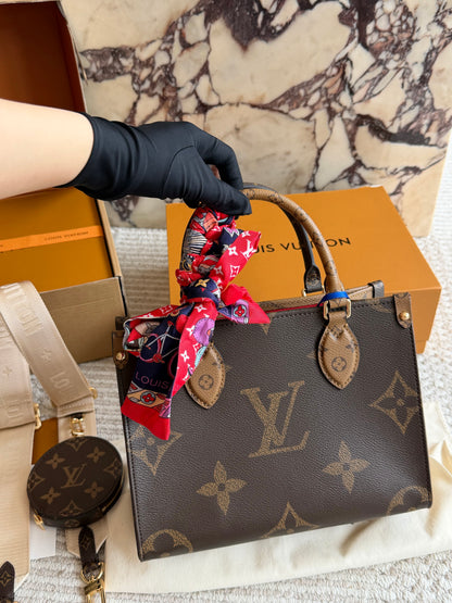 Cuero | Monogram Structured Top-Handle Bag Brown