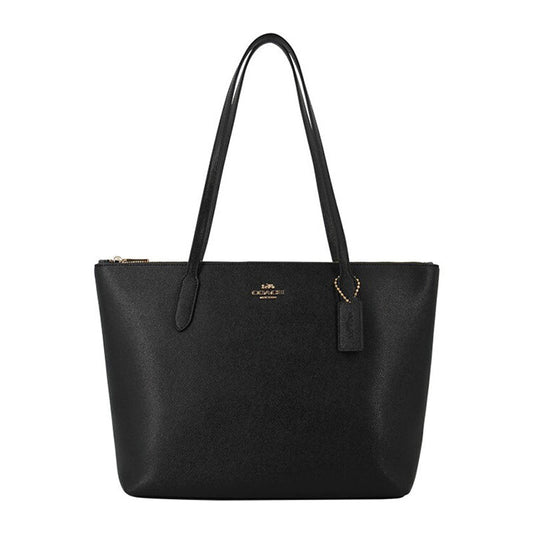 Cuero | Original Handbag Zip Top Tote Leather in Black