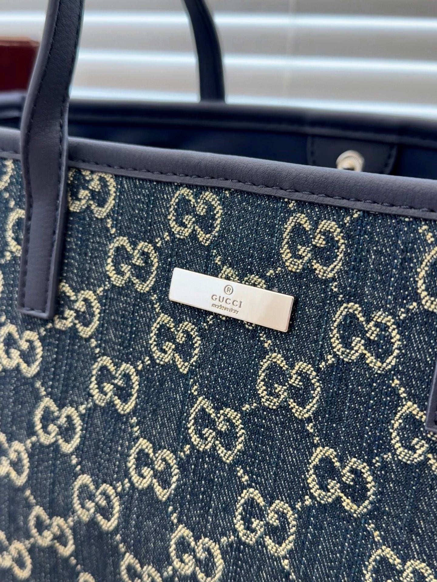 Cuero | Monogram Denim Shoulder Tote