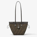 Fendi Origami Mini Brown FF jacquard fabric mini bag