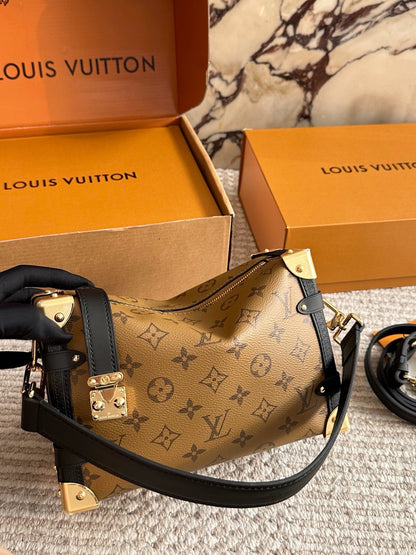 Cuero | Monogram Reverse Trunk Shoulder Bag