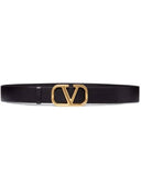 VLogo leather belt