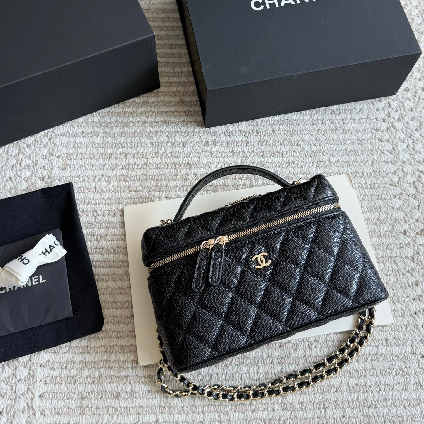 Cuero | Quilted Vanity Case Bag