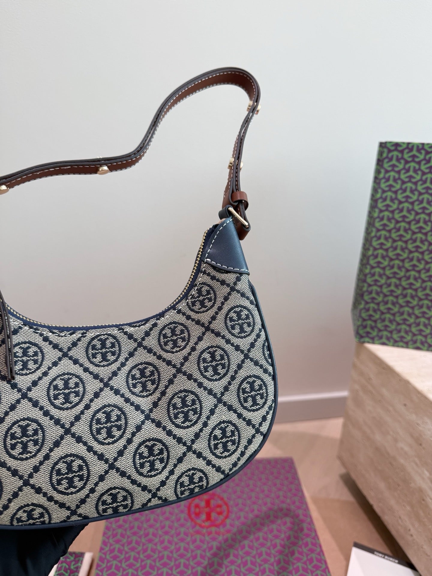 Cuero | Monogram Shoulder Bag