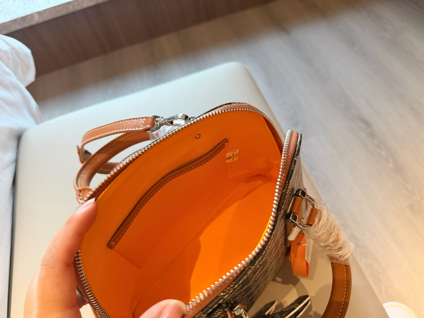Cuero | Monogram Dome Top Handle Bag