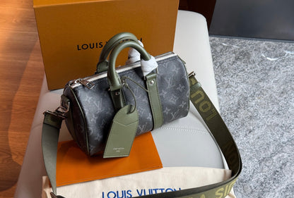 Cuero | Monogram Eclipse Canvas Duffle Bag