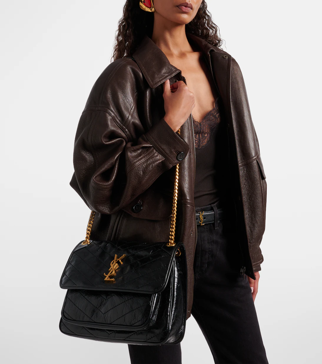 Cuero | Niki Medium leather shoulder bag