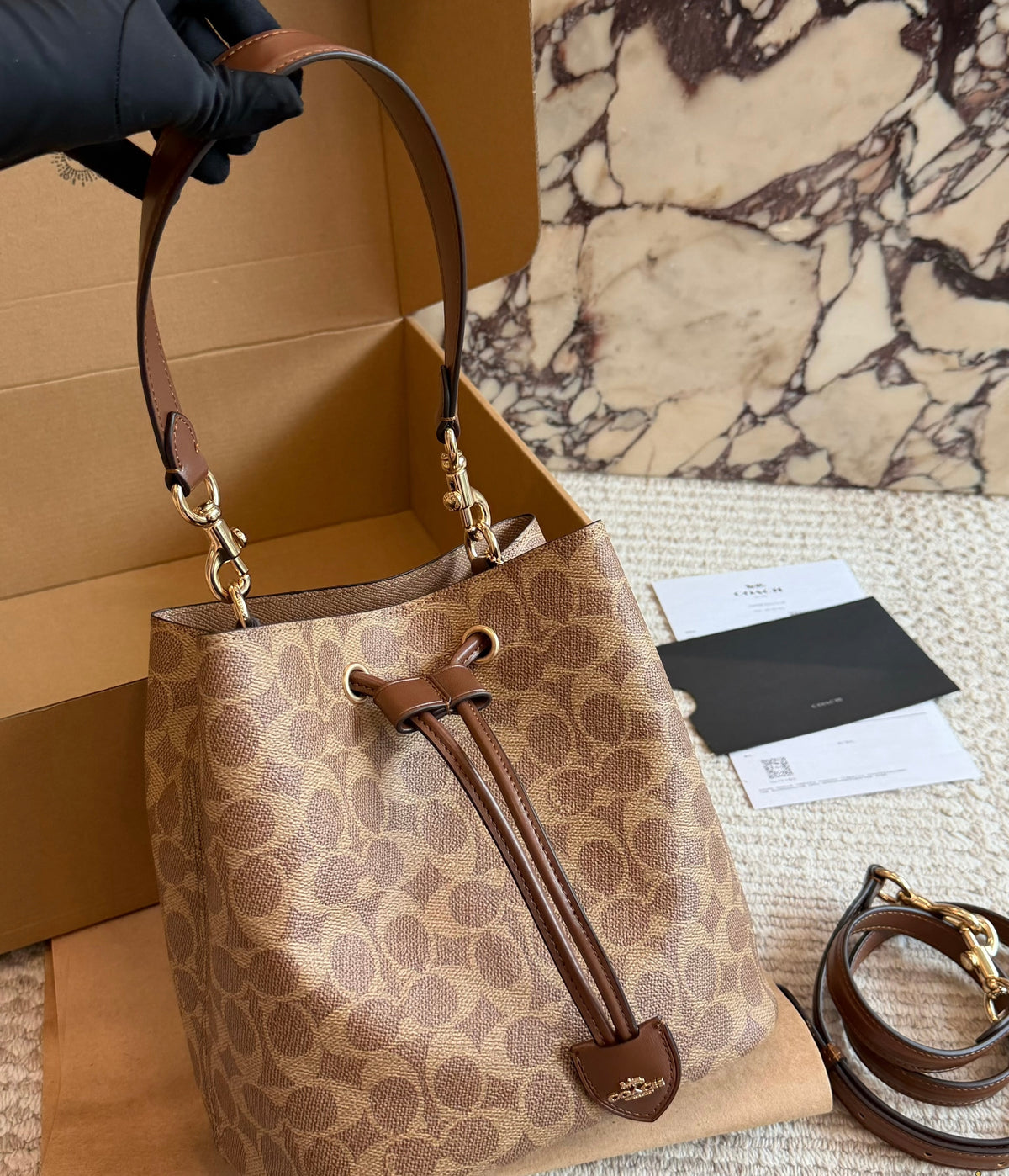 Cuero | Signature Canvas Bucket Bag