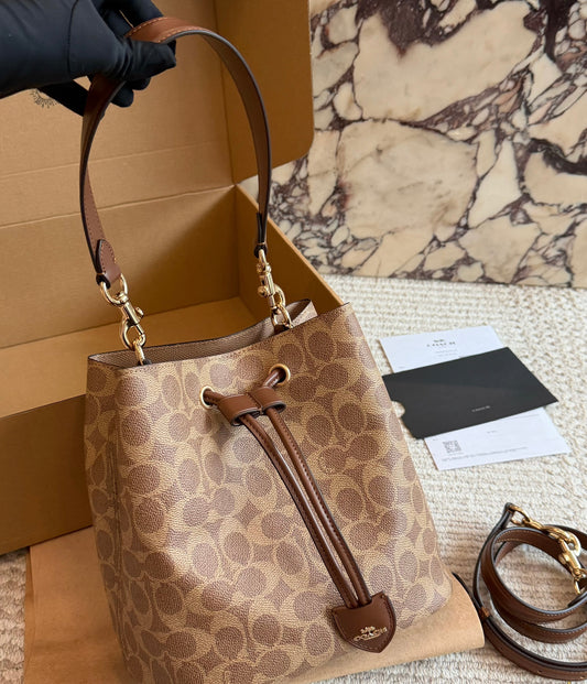 Cuero | Signature Canvas Bucket Bag