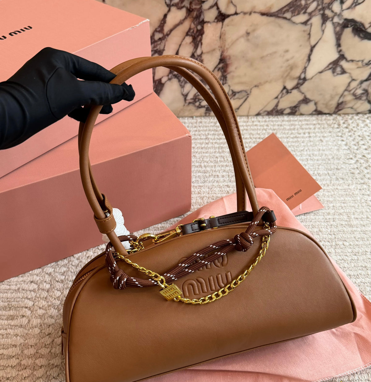 Cuero | Embossed Logo Dome Bag