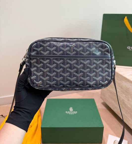 Cuero | Monogram Camera Crossbody Bag