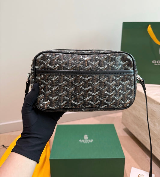 Cuero | Monogram Camera Crossbody Bag
