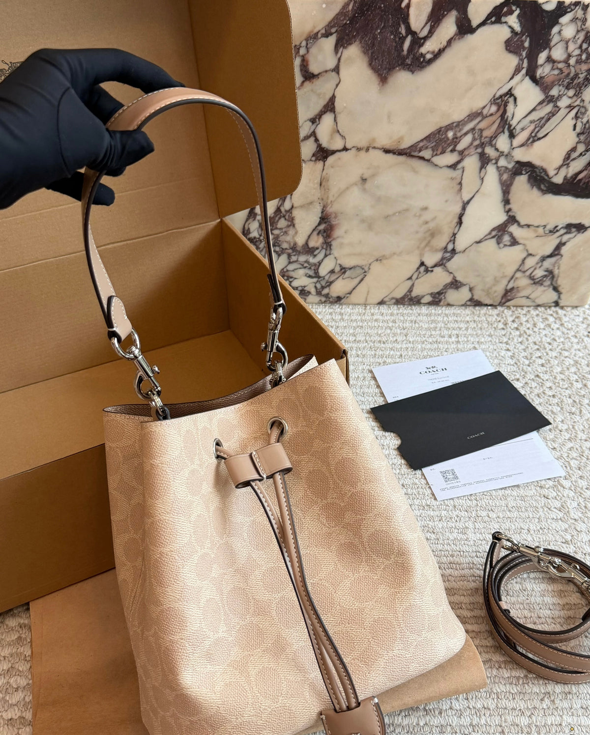 Cuero | Signature Canvas Bucket Bag