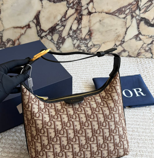 Cuero | Monogram Jacquard Shoulder Bag