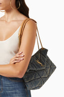 Ysl Loulou Puffer Denim Bag