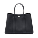 Hermes Garden Party Black Silver hardware K stamp