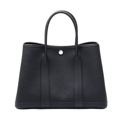 Cuero | Garden Party Black Silver hardware K stamp