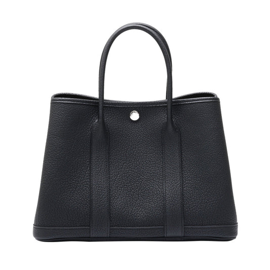 Cuero | Garden Party Black Silver hardware K stamp