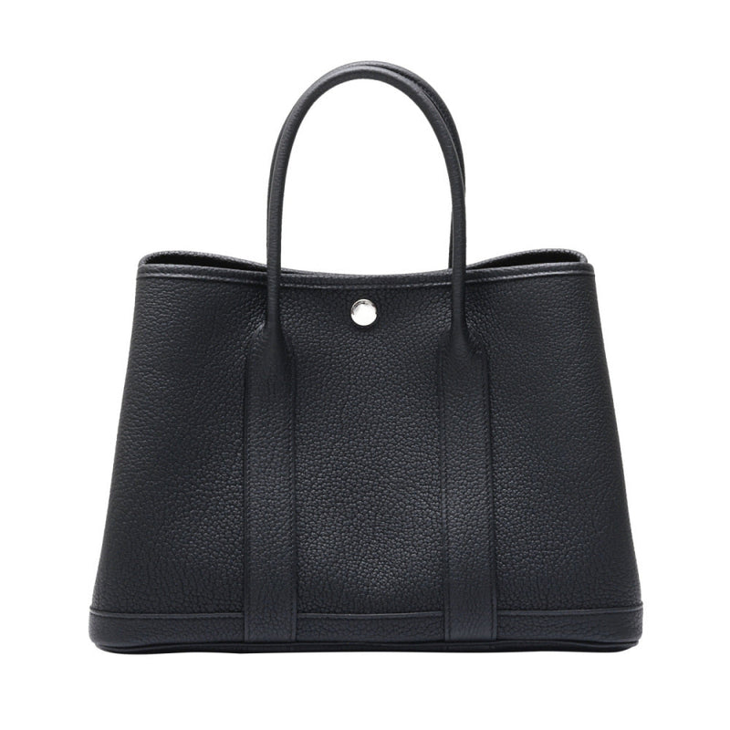 Cuero | Garden Party Black Silver hardware K stamp