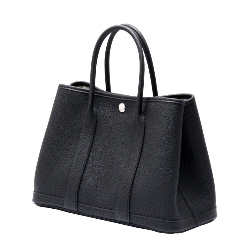 Cuero | Garden Party Black Silver hardware K stamp
