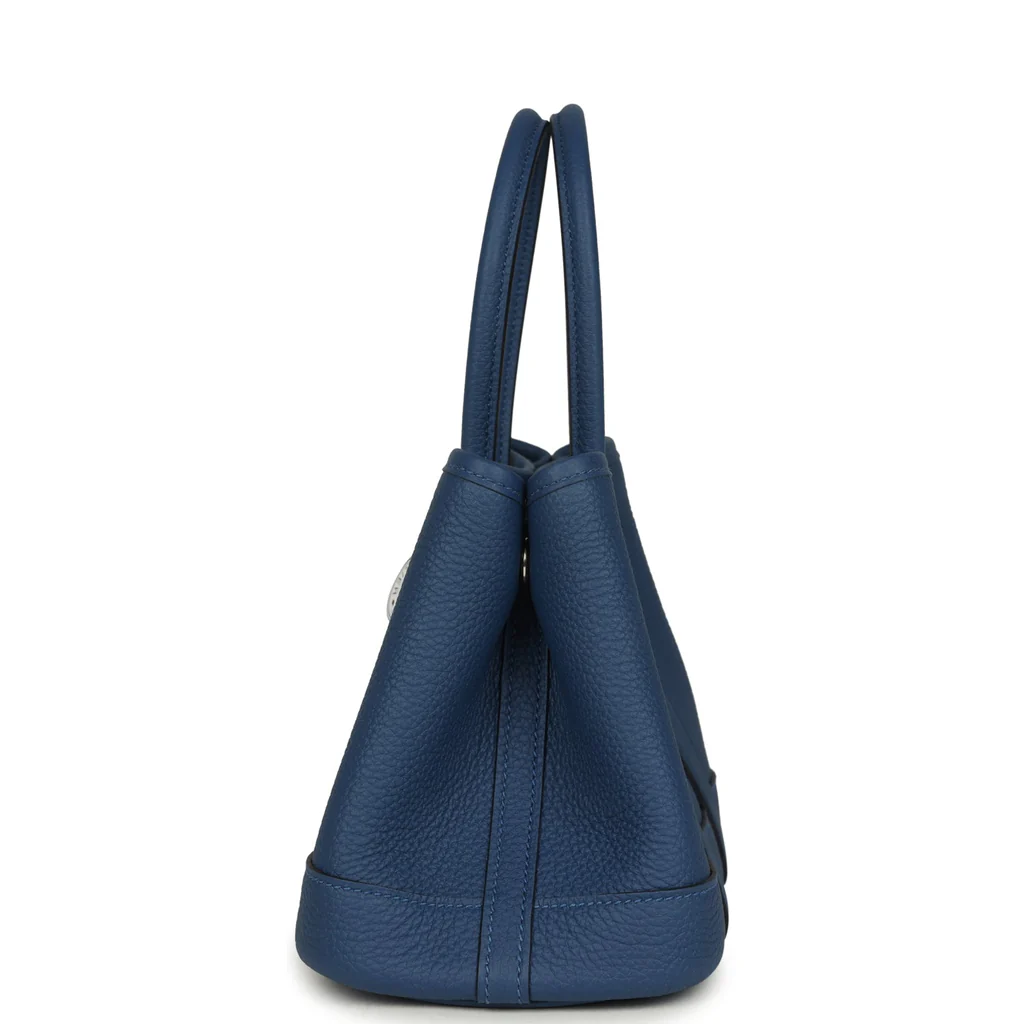 Cuero | Garden Party Neo 23 Bleu Tie Togo Palladium Hardware