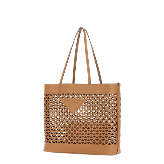 Cuero | Sand Leather Shopping Bag