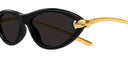 Bottega Veneta Black Cat Eye Sunglasses