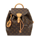 Louis Vuitton Montsouris Monogram Canvas Leather Backpack