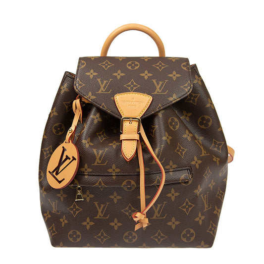 Cuero | Montsouris Monogram Canvas Leather Backpack