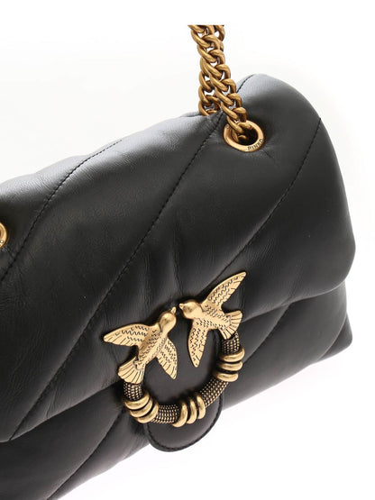 Cuero | Love Mini Puff Bag in Black