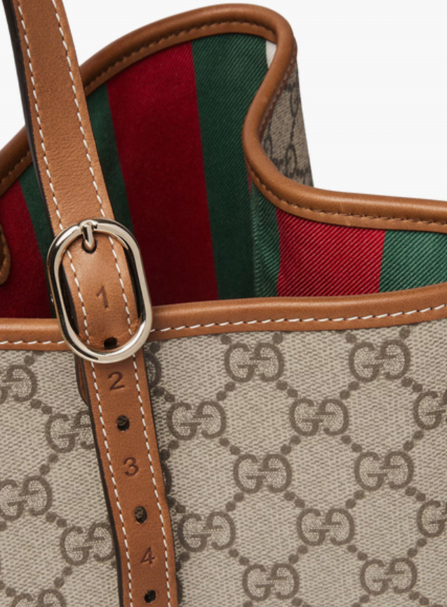 Cuero | GG Emblem Large Tote Bag