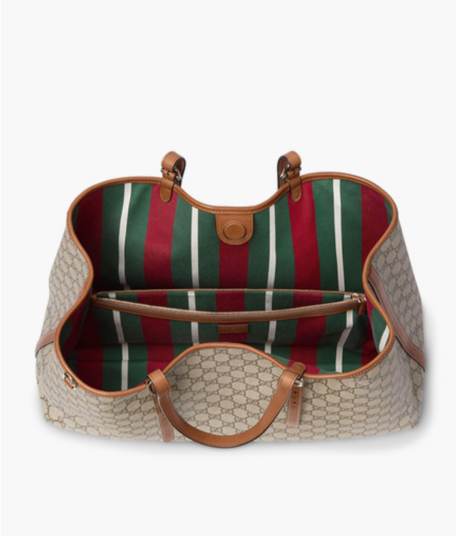 Cuero | GG Emblem Large Tote Bag