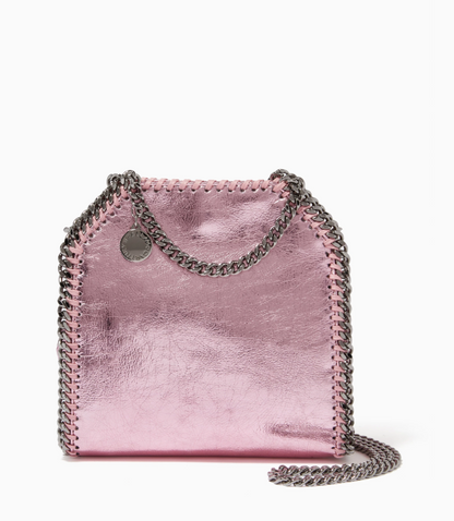 Cuero | Falabella Tiny Tote in Metallic Eco Leather