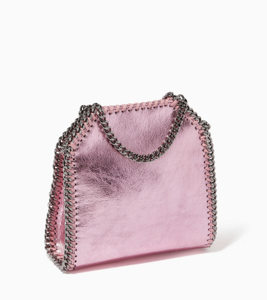 Cuero | Falabella Tiny Tote in Metallic Eco Leather