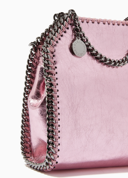 Cuero | Falabella Tiny Tote in Metallic Eco Leather